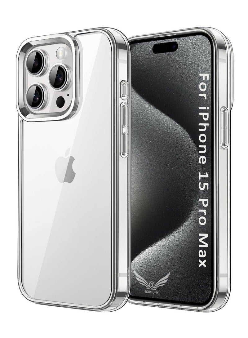 كابتن تيك iPhone 15 Pro Max Case Clear, Ultra 【Slim Thin】 Flexible Scratch Resistant Gel Rubber Soft Silicone Protective Case Cover for iPhone 15 Pro Max - Image 1