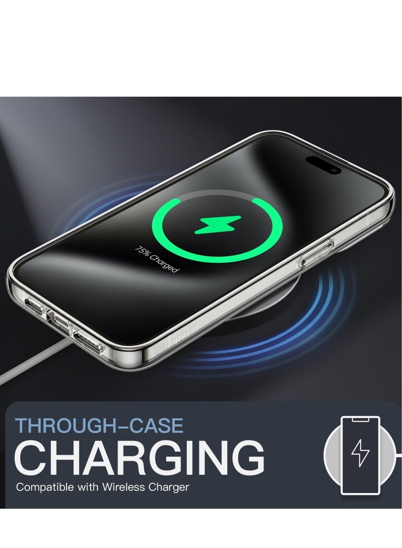 كابتن تيك iPhone 15 Pro Max Case Clear, Ultra 【Slim Thin】 Flexible Scratch Resistant Gel Rubber Soft Silicone Protective Case Cover for iPhone 15 Pro Max - Image 5