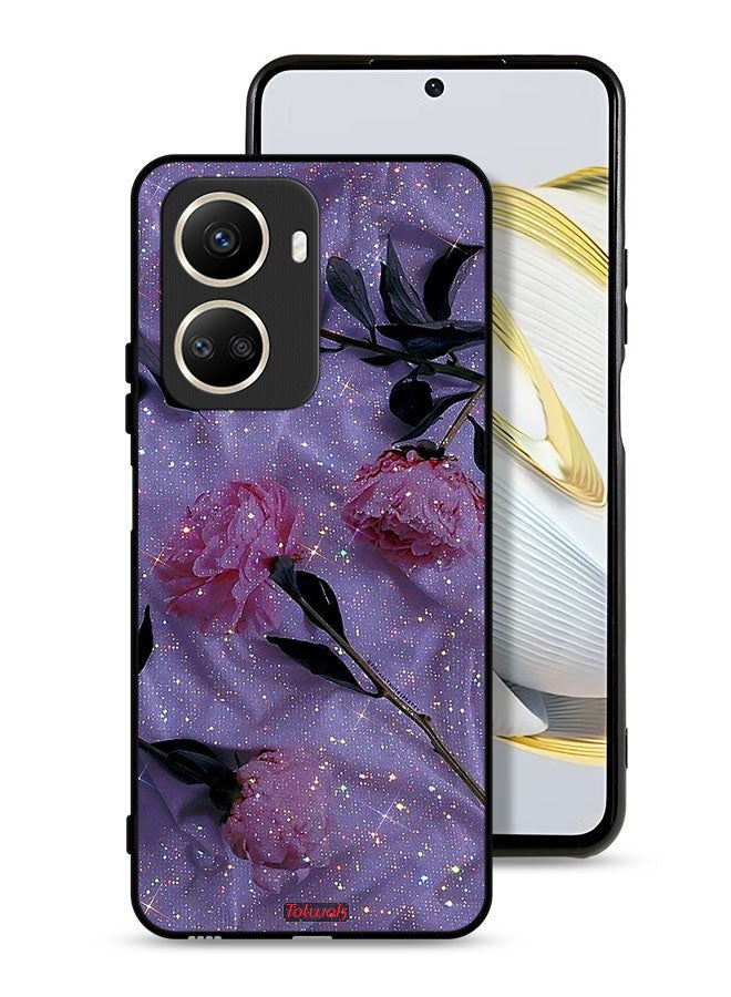 Tolwak Huawei nova 10 SE Protective Case Cover Glitter Roses - Image 1