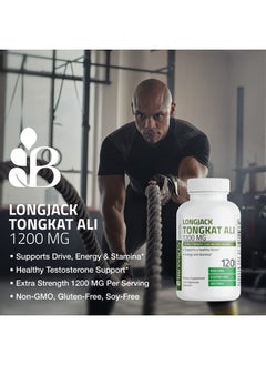 Bronson Longjack Tongkat Ali Extra Strength, 120 Vegetarian Capsules  - Image 3