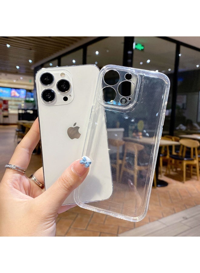 NIBEMINENT Protective TPU Case Cover For iPhone 14, Transparent - Image 1