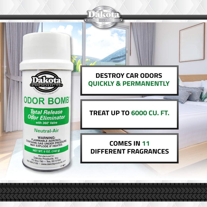 Dakota Odor Bomb Odor Eliminator for Home, Car Scent Bomb, Car Deodorizer & Musty Smell Eliminator For Home & Business, One Time Total Release, 5 oz, 3 Pack - Image 2