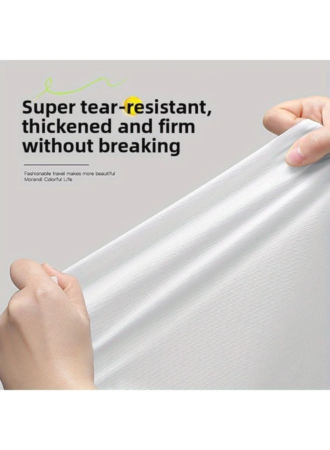 White Reusable EVA Raincoat For Adults Lengthened Thickened One Piece Anti Fouling Outdoor Travel - Image 3