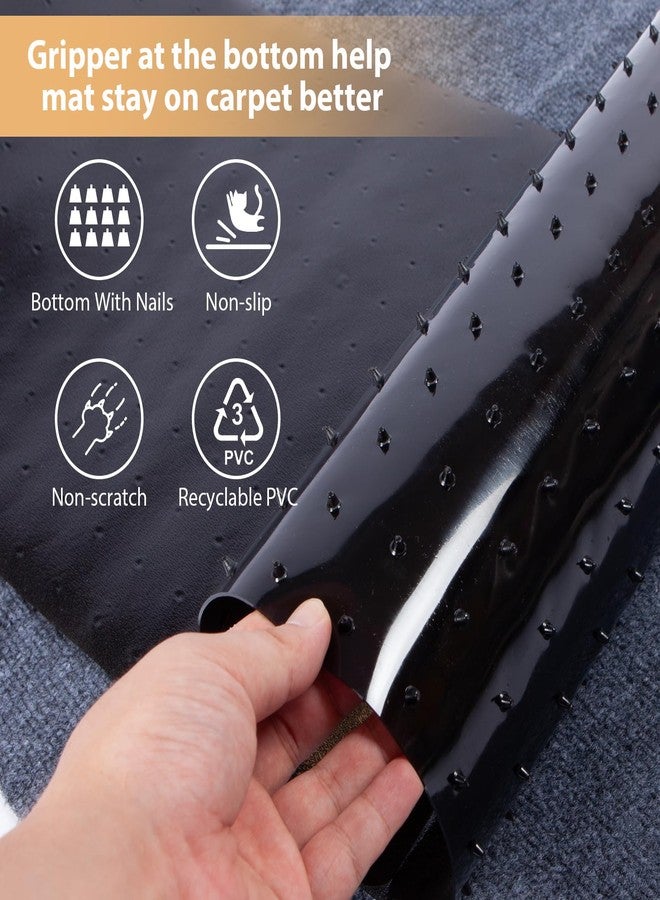 Oroonoko Carpet Protector for Pets Cat Carpet Protector for Doorway, Anti Scratch Under Door Cat Scratch Protector Mat, Easy to Cut Plastic Stopper (Black, 3.6FT-1pack) - Image 5