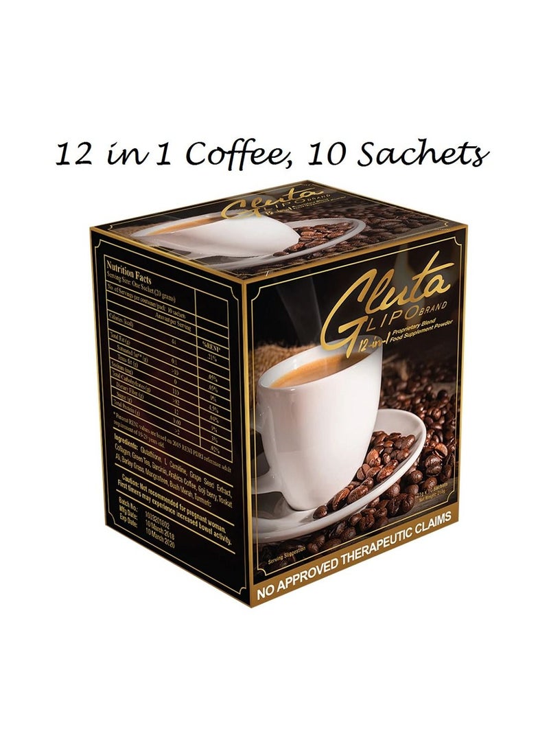 جلوتا ليبو 12 في 1 قهوة - 10 أكياس - Image 1
