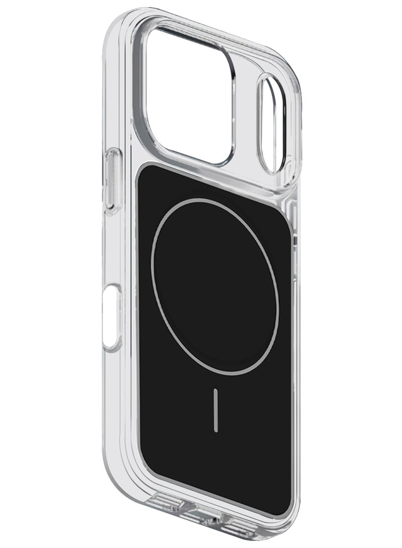 CATANES Magnetic Case Cover for iPhone 17 Pro Max - Clear Shockproof Back Cover - Anti-Yellow Slim Protective Design - Black - Image 1