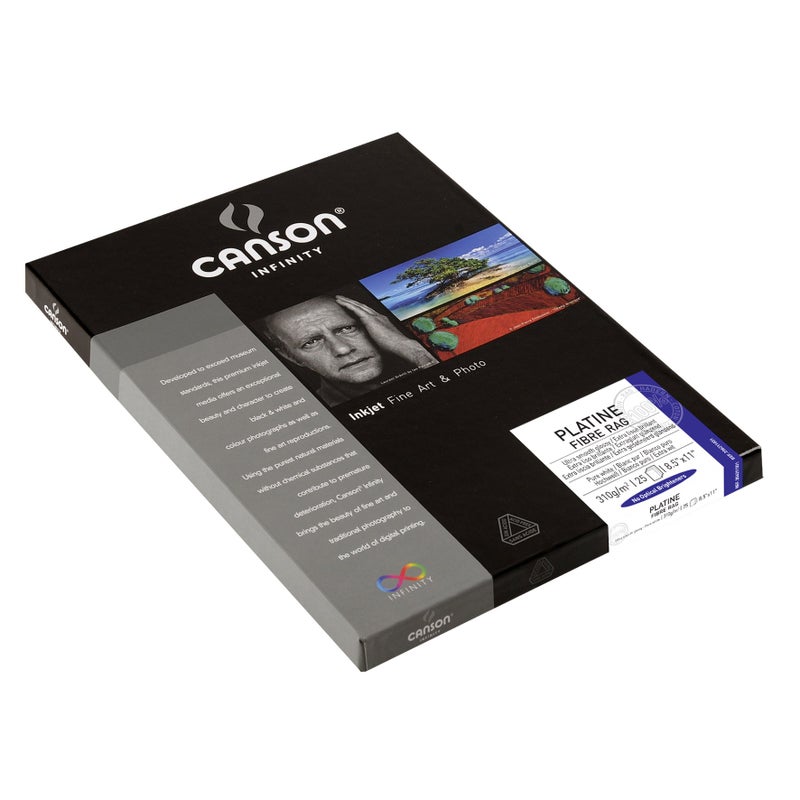 Canson Infinity Platine Fibre Rag Fine Art Paper, 310 Gram , 8.5 x 11 Inch, 25 Sheets (206211031) - Image 2