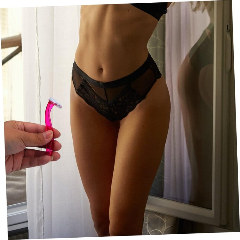 VOSAREA Professional Womens Bikini Hair Razor Set Compact Trimmer for Precise Private Hair Removal Flexible Blade for Smooth Shave Portable and Lightweight Random Color Random Color - Image 2