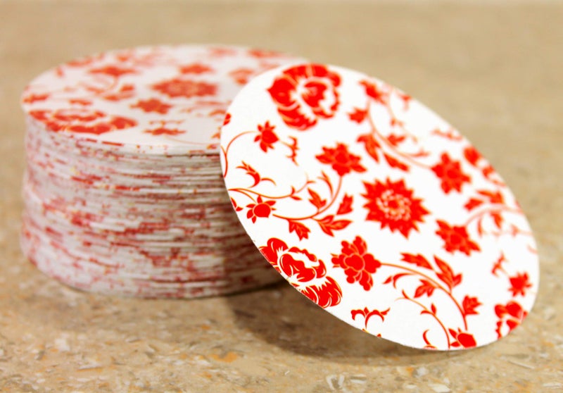 esplanade Disposable Printed Paper Coasters (Set of 100) - Use and Throw Reversible Paper Coasters-Perfect for Bar, Hotel, Restaurant purpose & Parties. - Image 1