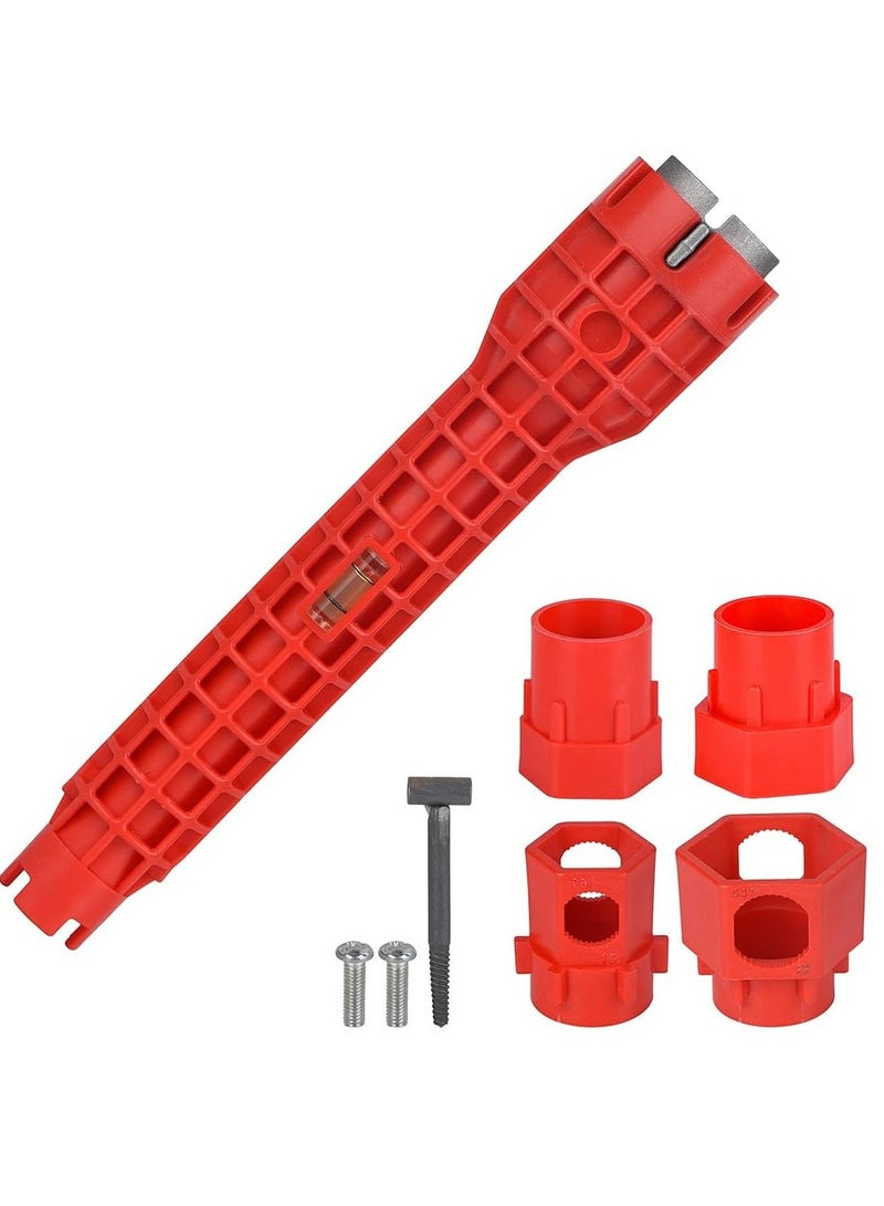 14-in-1 Faucet and Sink Installer, Faucet Tool Sink Wrench, Change Faucet Tool for Kitchen, Multifunctional Plumbing Under Sink Wrench, for Toilet Bowl, Sink, Bathroom, Kitchen Plumbing - Image 1