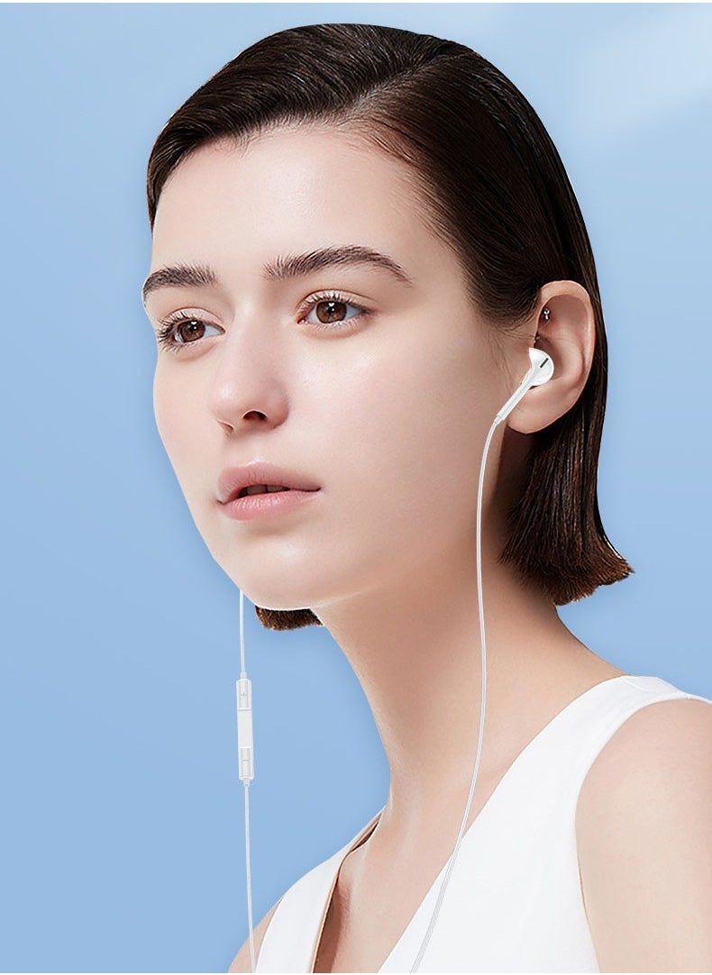 Samu - USB C Headphone, Type-C Earbuds Wired Earphones with Microphone and Volume Control, in-Ear Earbud for iPhone 15 Pro/Max/Plus,Google Pixel,Oneplus,Samsung Galaxy,iPad Pro, and MacBook (White) White - Image 1