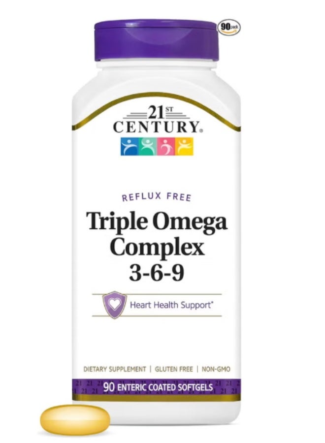 21C Triple Omega Complex 3-6-9 Heart Health 90 Softgel - Image 1