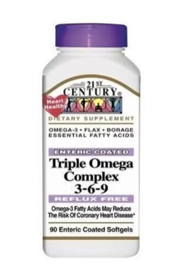 21C Triple Omega Complex 3-6-9 Heart Health 90 Softgel - Image 3
