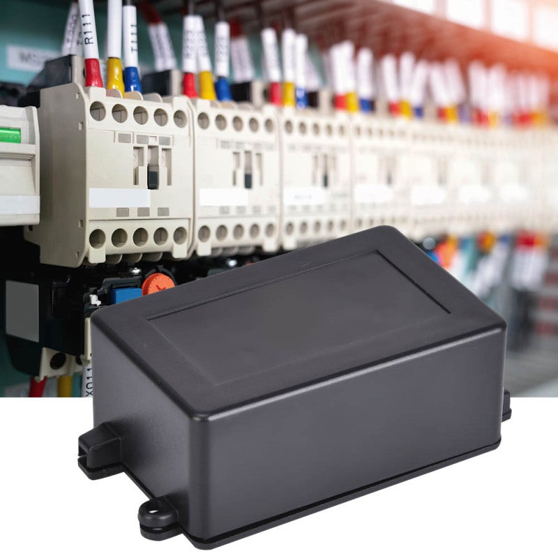 ABS Electrical Enclosure: Black Recycled ABS Material - Seamless Die-Cast Shell High Dimensional Accuracy for Organizing Relays Modules Precision Electronic Components - Image 5