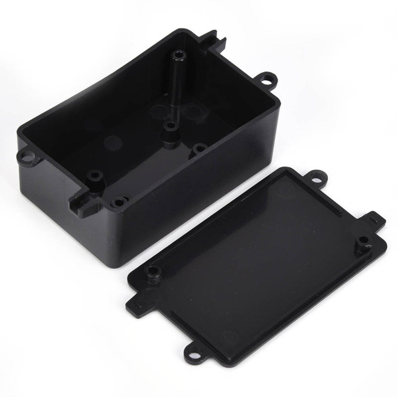 ABS Electrical Enclosure: Black Recycled ABS Material - Seamless Die-Cast Shell High Dimensional Accuracy for Organizing Relays Modules Precision Electronic Components - Image 1
