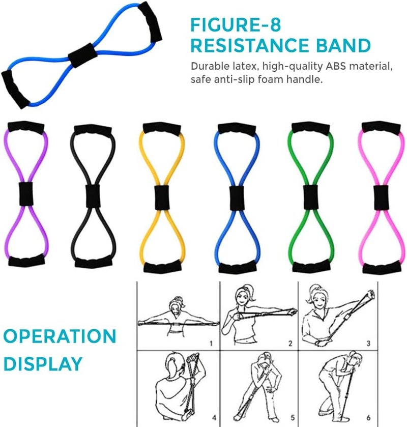 Eacam Pilates Ring Circle Set - Home Workout Equipment with Booty Bands and Mini Exercise Ball - Image 3