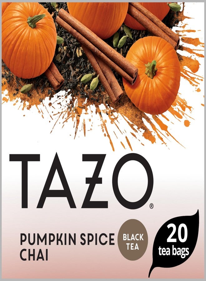 TAZO Pumpkin Spice Chai Black Tea Bags, Moderate Caffeinated Tea, 20 Total Tea Bags - Image 3