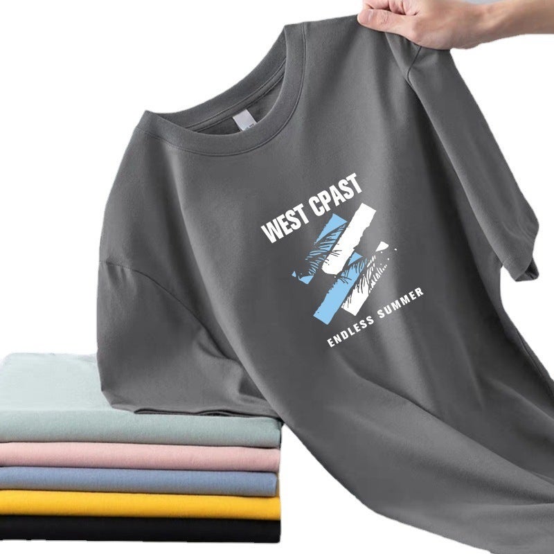 Men's Letter Print Short Sleeve T-Shirt