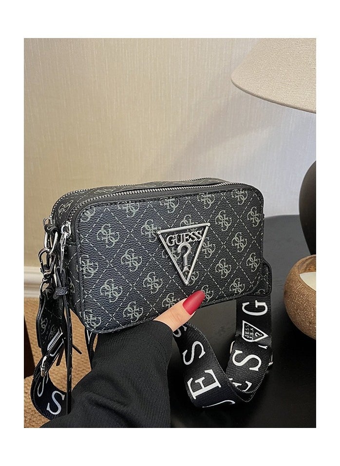 Guess who - Guess Women's Noelle Cross Body Camera Bag Black - Image 1