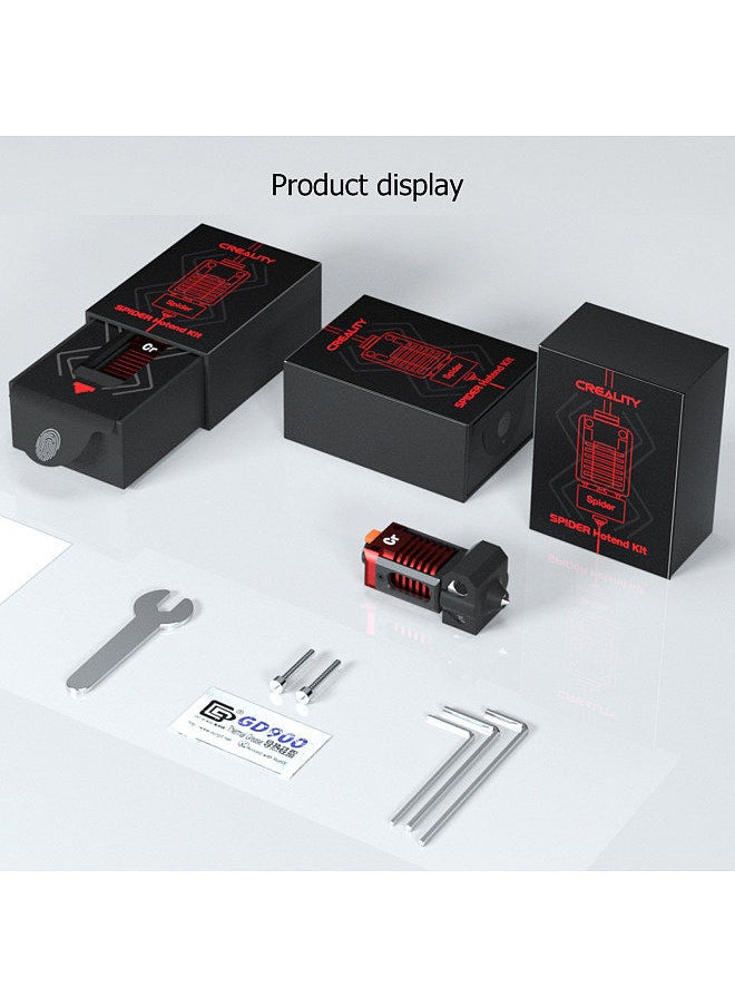 Creality 3D - CREALITY Spider High-temperature Hotend Fast Heating Dissipation for 3D Printer Ender-3 Pro/Ender-3/Ender-3 V2/Ender-5/Ender-2/CR-10 S5/CR-10/CR-20 Pro Support PLA ABS PETG TPU Nylon Filament - Image 1