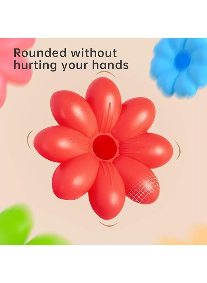 إي سي في في مجموعة ألعاب أحجية حديقة الزهور من 93 قطعة، مجموعة مكعبات بناء لتنمية التفكير المنطقي والخيال لدى الأطفال، مصممة للأطفال والمراهقين والبالغين - Image 4