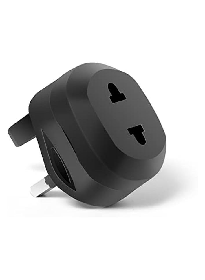 erorex 3-Pin Travel Adapter Plug for Shaver Shaving Toothbrush Bathroom Black  - Image 3