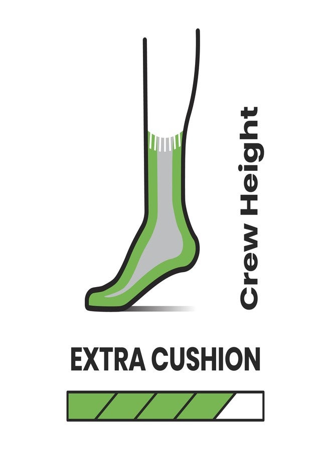 SmartWool Hike Classic Edition Extra Cushion Crew Socks, Medium Gray, Large - Image 3