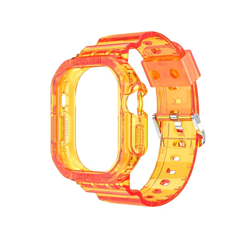 Y&D Replacement Watch Strap Band for Apple Watch Ultra 8 – Transparent TPU 49mm Protective Case with Integrated Bracelet-Style Strap - Image 5