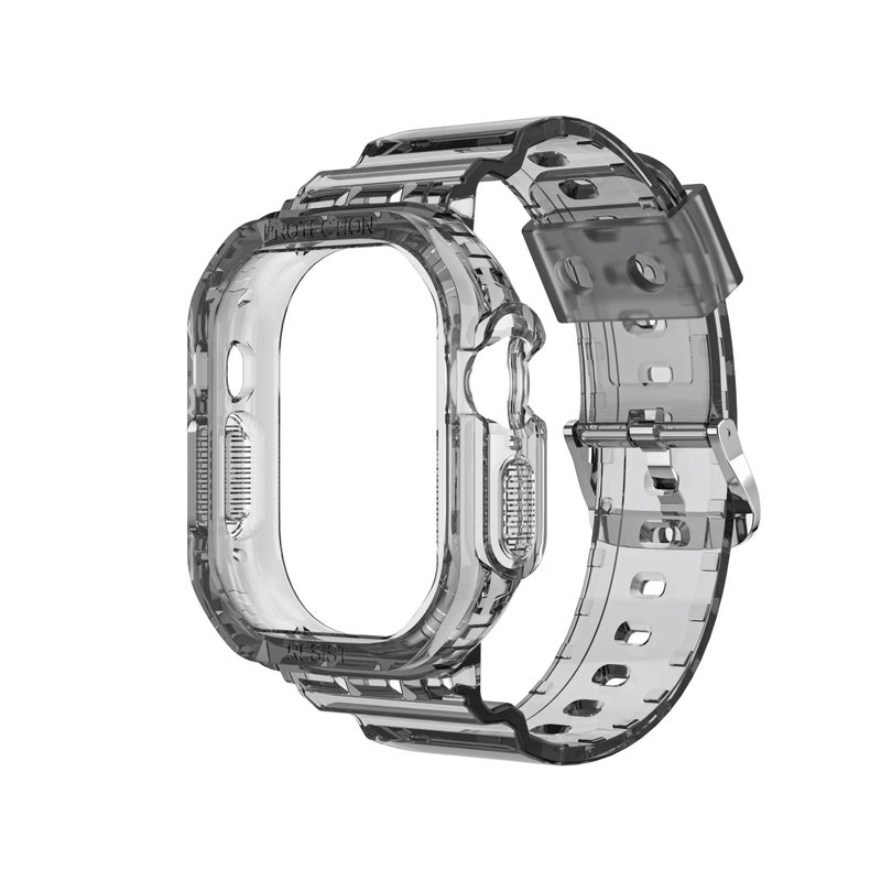 Y&D Replacement Watch Strap Band for Apple Watch Ultra 8 – Transparent TPU 49mm Protective Case with Integrated Bracelet-Style Strap - Image 3