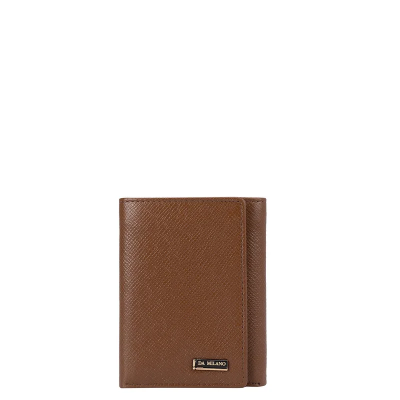 دا ميلانو Franzy Leather Mens Wallet - Cognac