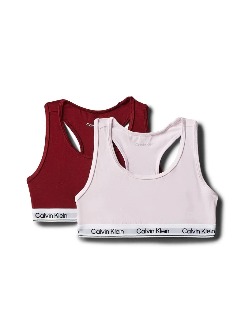 2 Pack Girls Bralettes - Icon Cotton Stretch