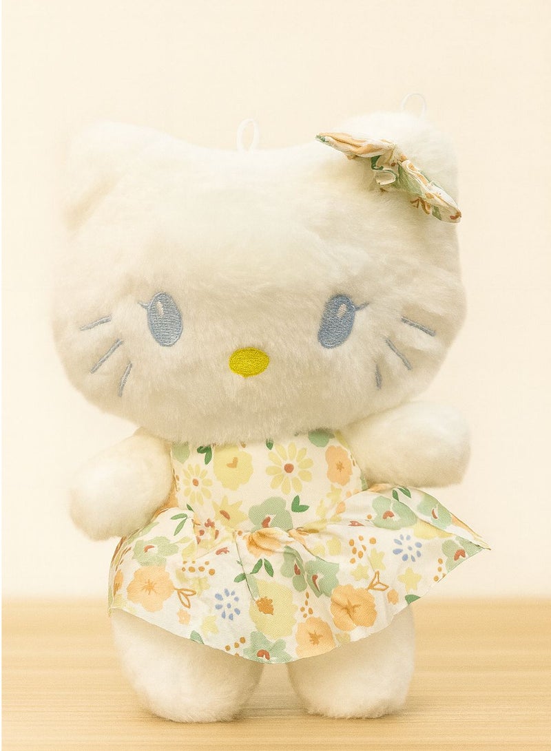 هالو كيتي دمية هالو كيتي قماشية ناعمة بحجم 30 سم | تصميم أنيق بفستان  | هدية مثالية للأطفال والبنات | ديكور لطيف لغرف النوم