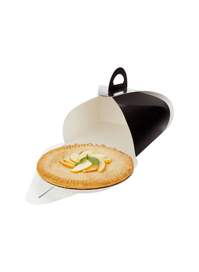 Restaurantware صناديق كعك إنجينيرو 9.1 بوصة مع مقابض، 100 صندوق غداء مزود بمقبض - بطانة مقاومة للدهون، للحلويات أو الوجبات، صناديق ورقية سوداء، سهلة الحمل، قابلة لإعادة التدوير - Image 5