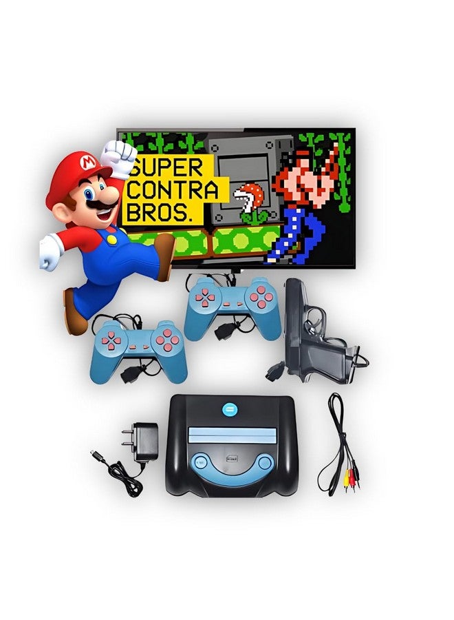 Elevea Elevea { 15 Years Warranty } Plug & Play Mini Game Box with Set of 2 Player TV Gaming Console with Classic Inbuilt Games Like Super Mario Bros, Contra, Double Dragon, Road Fighter etc - Image 1