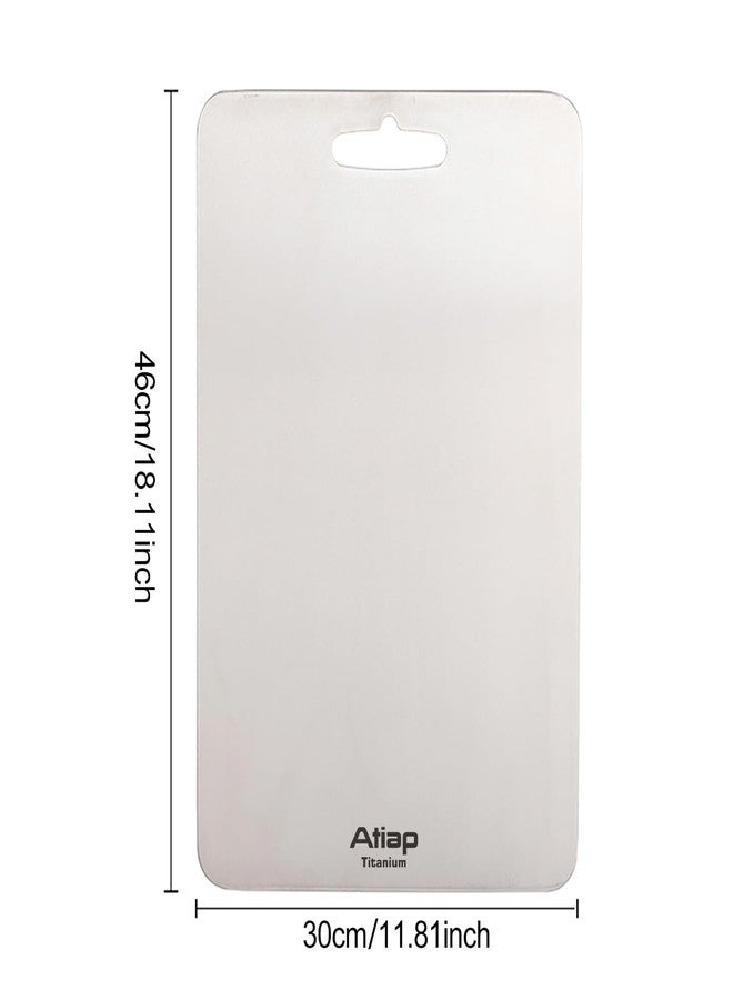 ATiAP Titanium Cutting Board, Metal Cutting Board for kitchen with SGS-Certified (18 * 11.8inch) - Image 2