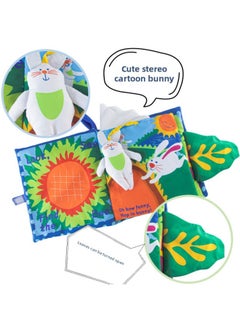 Generic Children's Tail Cloth Book Can't Tear Baby Cloth Book Enlightenment Book Early Education Toy Book Can Bite Po-pop-up Book-Color:Manhattan Cloth Book  - Image 3