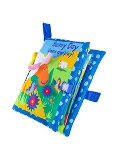 Generic Children's Tail Cloth Book Can't Tear Baby Cloth Book Enlightenment Book Early Education Toy Book Can Bite Po-pop-up Book-Color:Manhattan Cloth Book  - Image 4