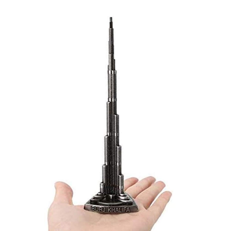 Hztyyier Souvenir Building Dubai Palm Statue Metal World Famous Landmark Building Model Home Office Decor Ornaments - Image 3