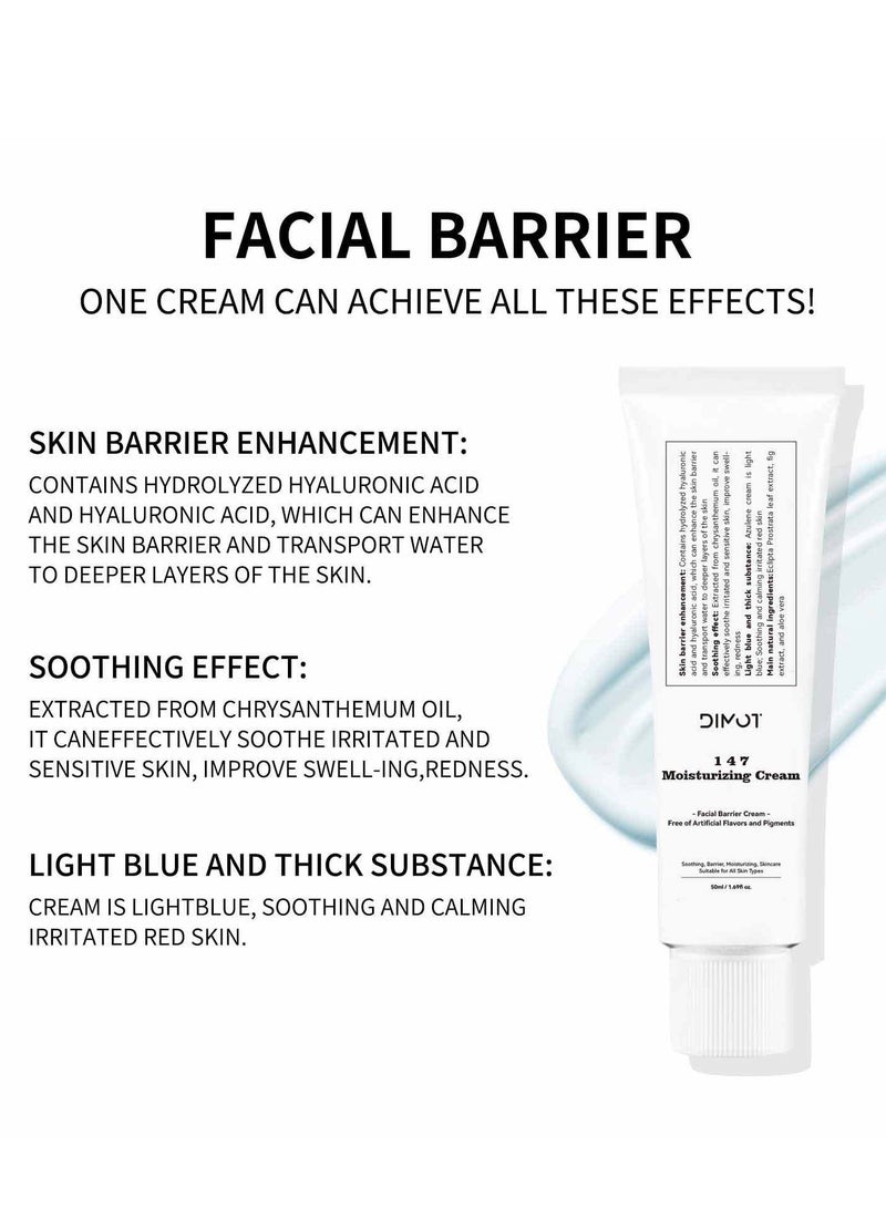 DIMOT 147 Barrier Cream | Daily Skin Barrier Care | Deep Hydrating with Hyaluronic Acid & Ceramides | Korean Vegan Skincare for All Skin Types | - Image 3