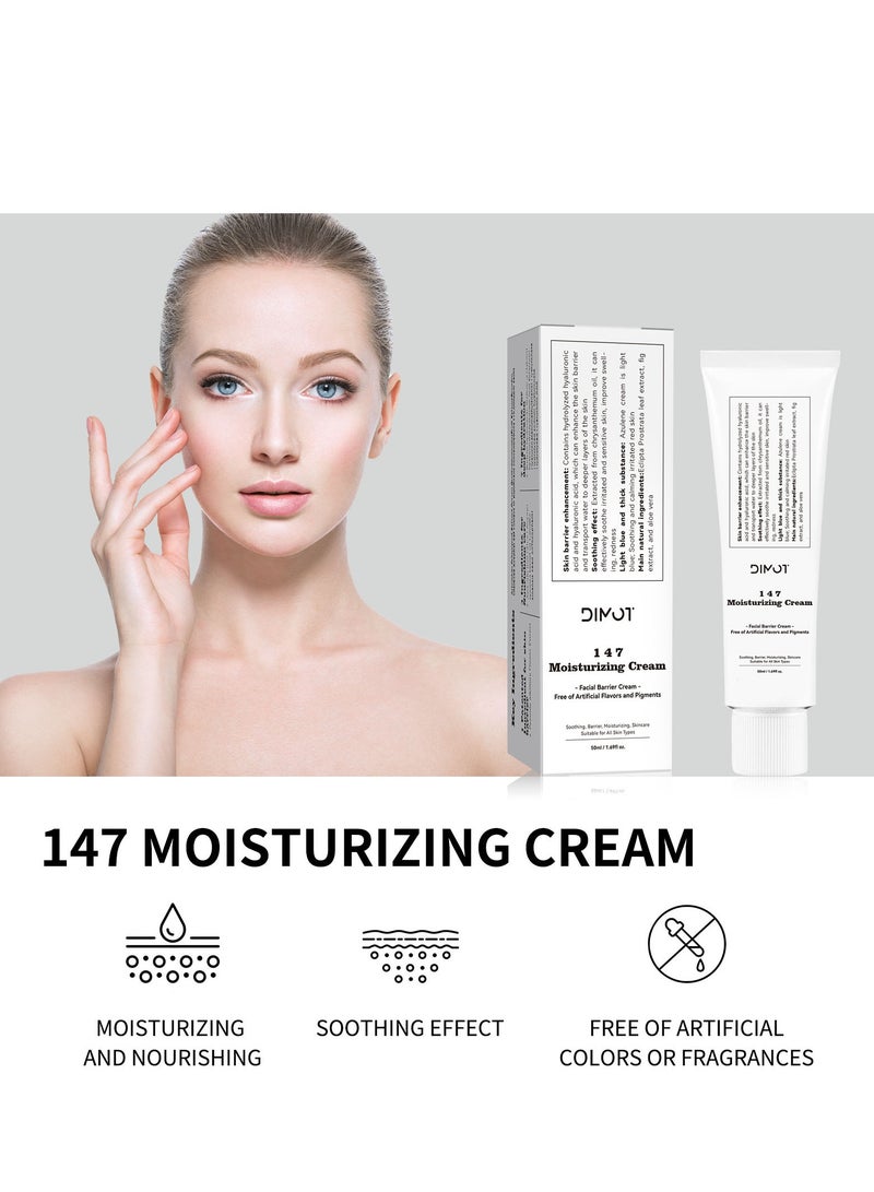 DIMOT 147 Barrier Cream | Daily Skin Barrier Care | Deep Hydrating with Hyaluronic Acid & Ceramides | Korean Vegan Skincare for All Skin Types | - Image 5