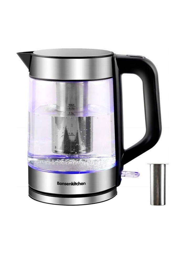Bonsenkitchen BonsenKitchen Electric Glass Kettle with Infuser EK8001 - Image 2