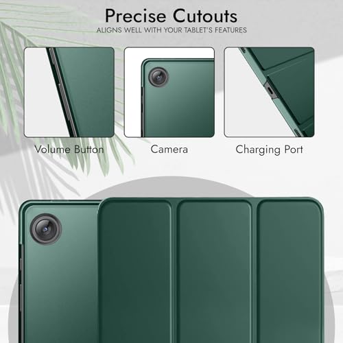 Robustrion Cover for Samsung Galaxy Tab A11 Plus Cover Case 11 inch, Flip Cover Case for Samsung Galaxy Tab A11 Plus Cover/Tab A11+ Tablet Cover with Translucent Back - Dark Green - Image 5