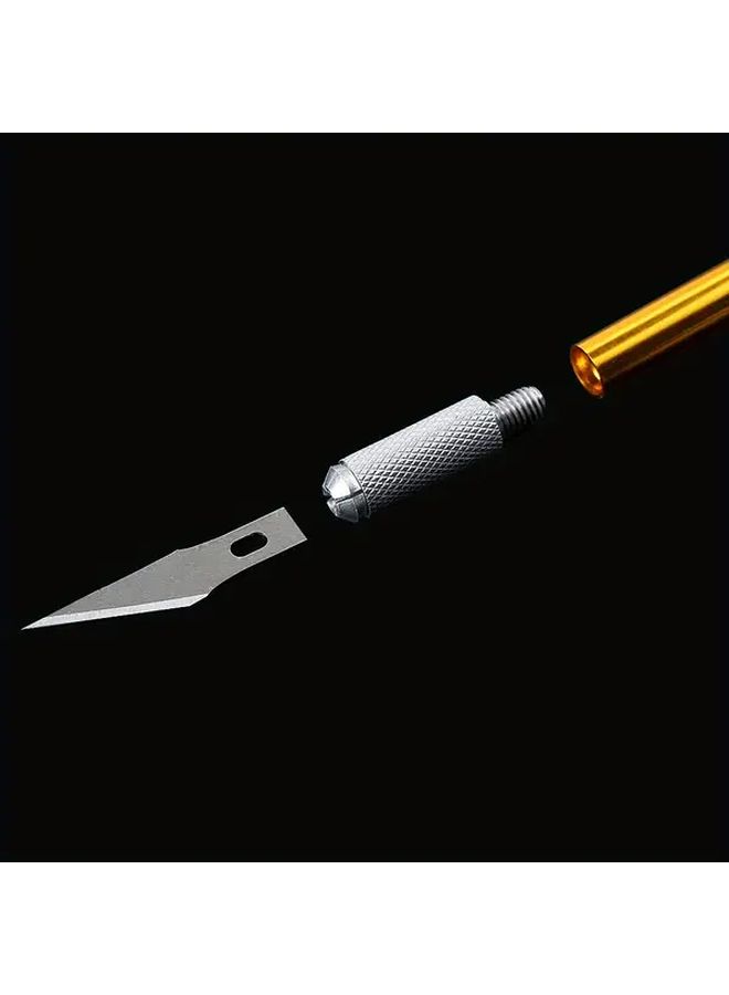 Professional Metal Engraving Cutter Kit With 5 Silvery Blades For DIY Repair - Image 4