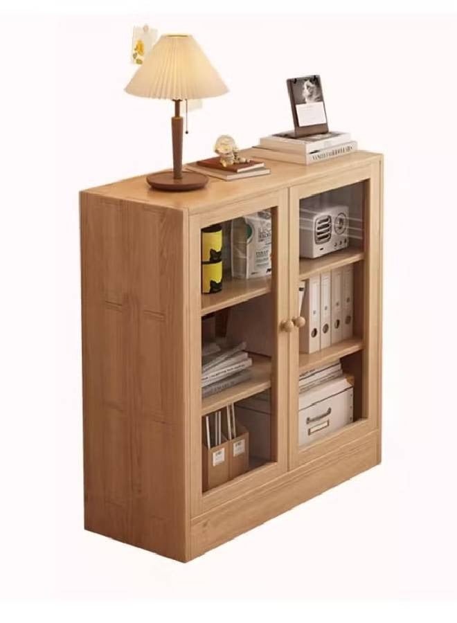 NKX Multi-Layer Storage Bookshelf Rack Stylish Living Room Home Storage with and Transparent Door  - Image 1