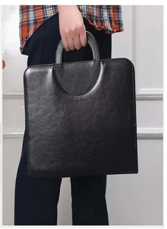 JOLLITY LLC A4 Multifunctional Zipper Document Holder with Notepad Portable Office Organizer for Files Pens and Cards Black Business Carrying Case for Work or Home Use Office Supplies and Accessories  - Image 3