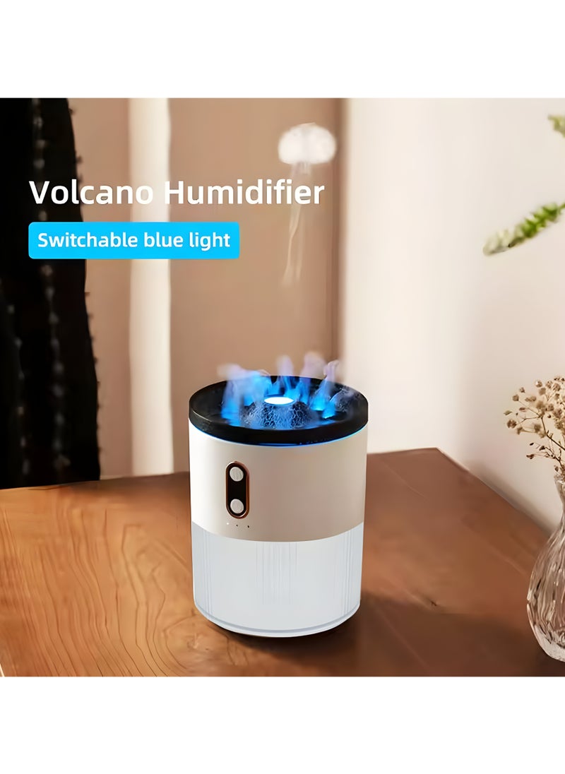 Generic Ultrasonic Aroma Diffuser Cool Mist Humidifier with Volcano Flame Effect - USB Powered, Auto Shut-Off, Night Light Feature - Quiet, Portable Air Humidifier for Home, Office, Aromatherapy  - Image 4