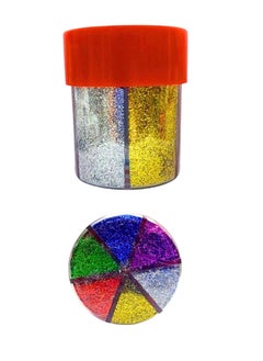 Sadaf Glitter Shaker Jars, Glitter Powder for Slime, Scrap-Booking, Body, Face, Party Invitations,  Crafts, Festival Decoration - Assorted Colors 60gm  - Image 1