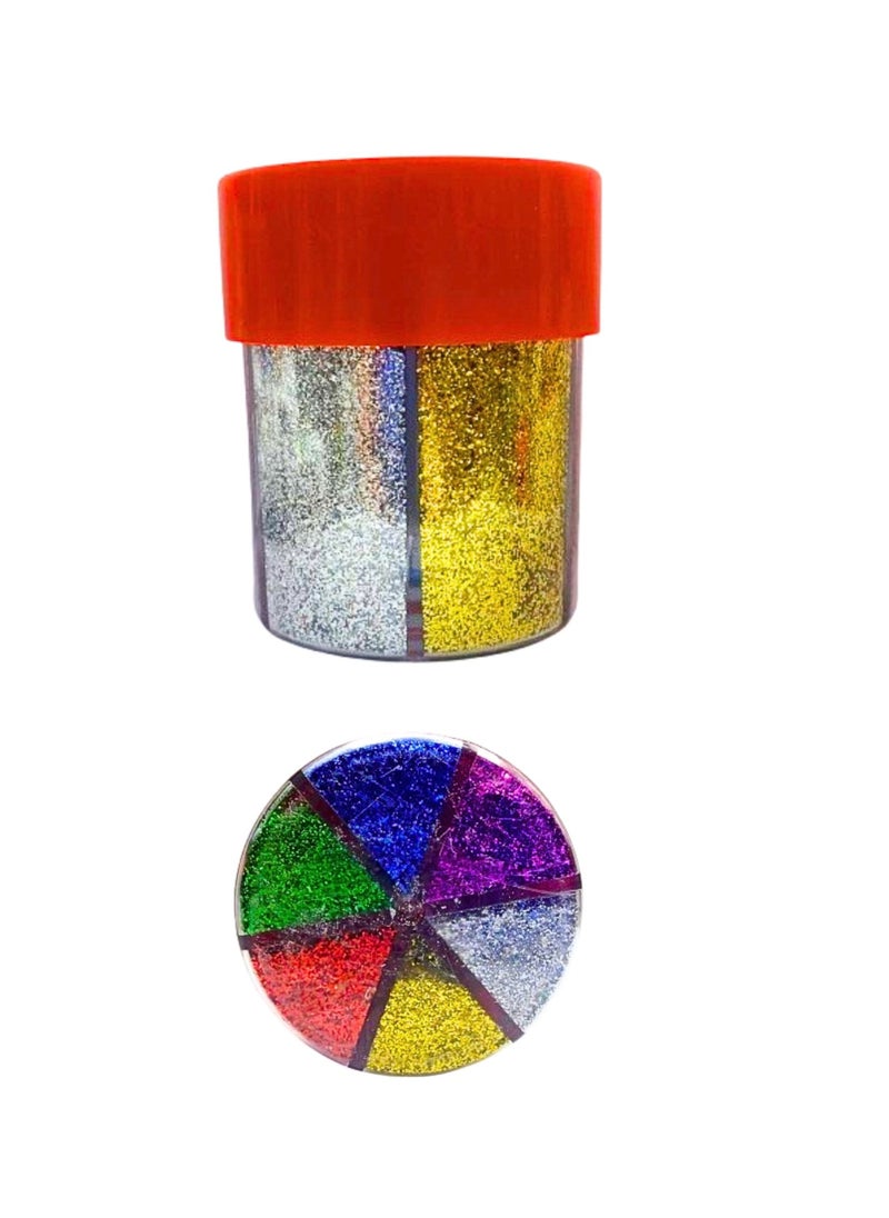 Sadaf Glitter Shaker Jars, Glitter Powder for Slime, Scrap-Booking, Body, Face, Party Invitations,  Crafts, Festival Decoration - Assorted Colors 60gm  - Image 2