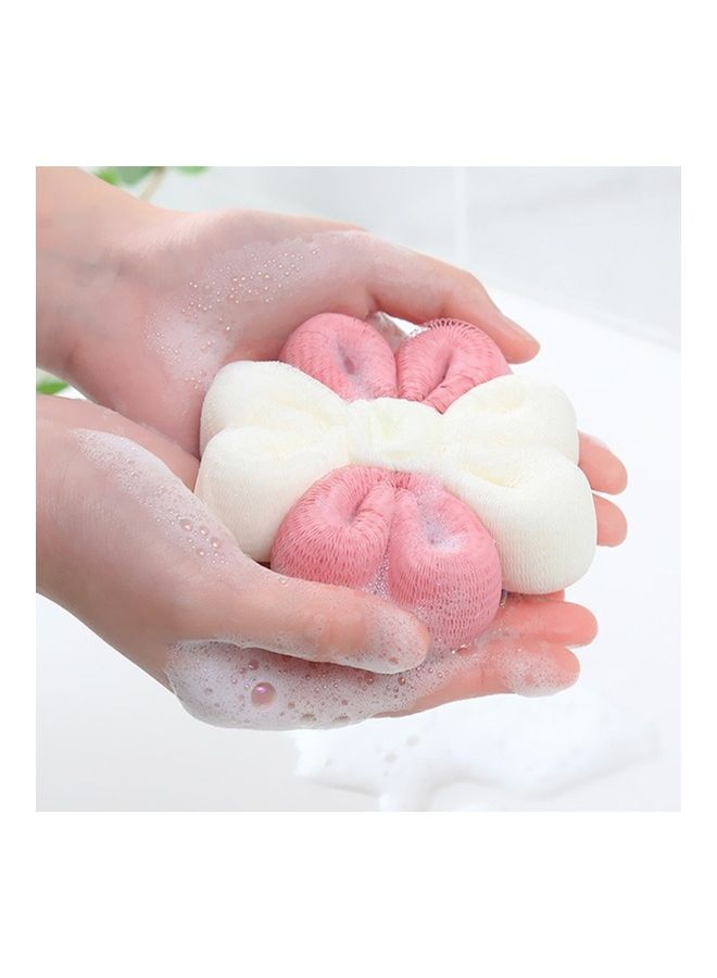 NIBEMINENT 2 Pcs Shower Sponge Tennis Exfoliating Bath Cleaning Tools(Rose Red) Rose Red 13 x 10 13centimeter - Image 2