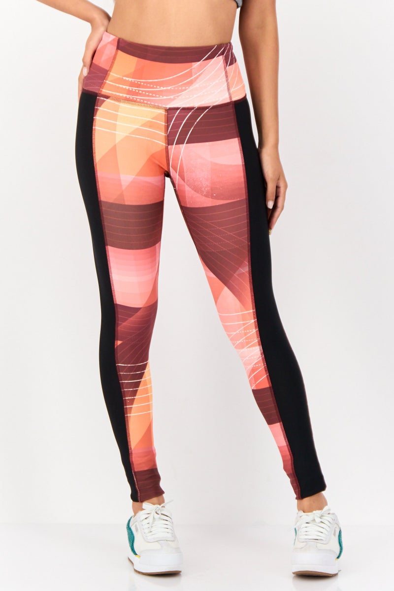Reebok Women Sportswear Fit Training Leggings, Multicolor - Image 1